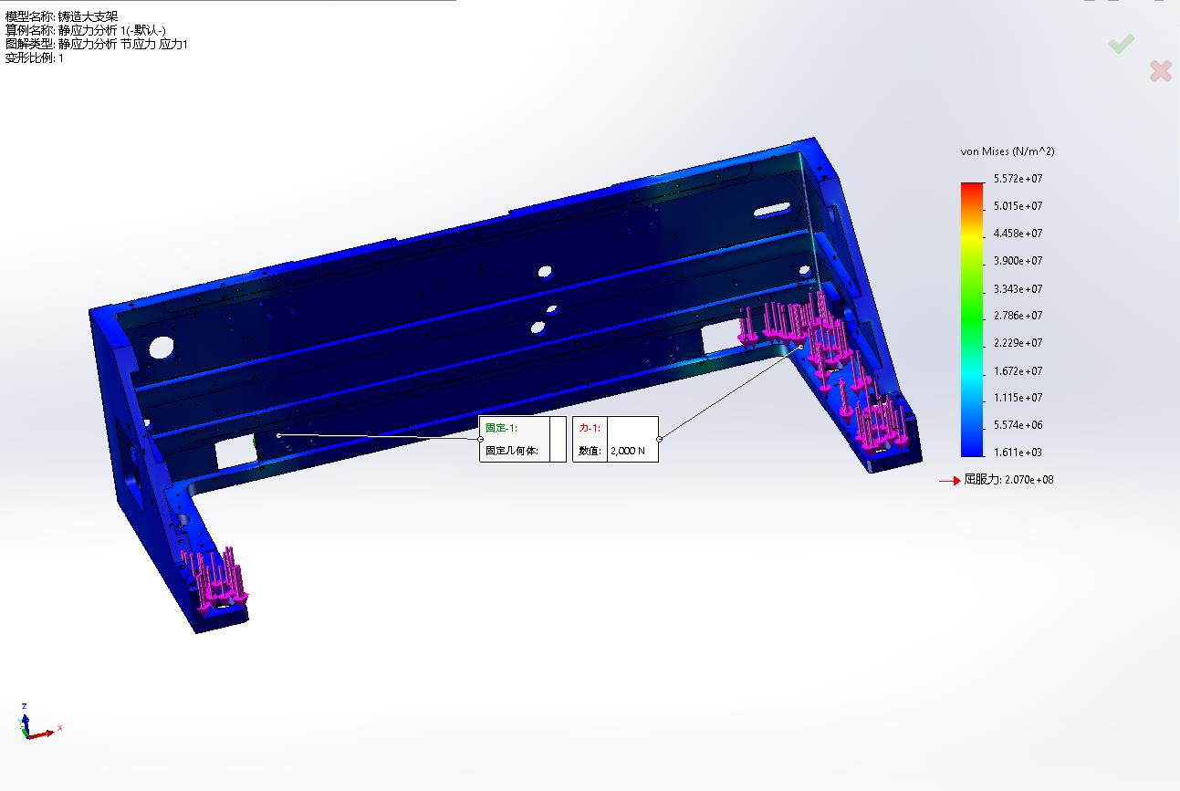 FEA Simulation Analysis — V5 Printer Bracket